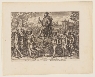 Kungens makt [3 Esdras 4:3-8], från De fyra starkaste krafterna av Philips Galle