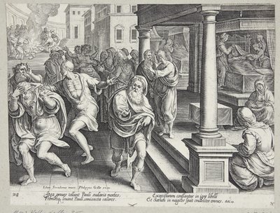 Begravningen av St. Stefan av Philips Galle