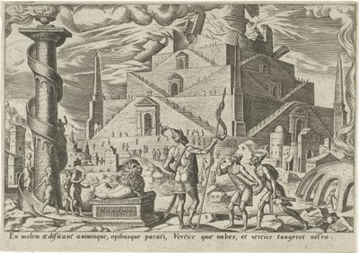 Babels torn The Days of Doom of the Jewish People (serietitel) av Philips Galle