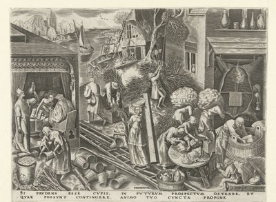 Varning Prudentia (titel på objekt) De sju dygderna (serietitel) av Philips Galle