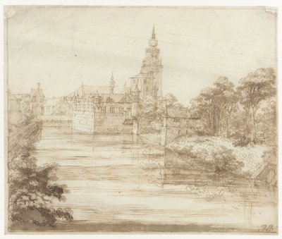 Utsikt över Breda av Philips Huygens