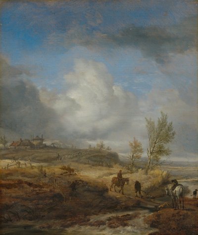 Molnigt dynlandskap av Philips Wouwerman