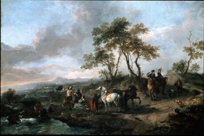 Ett jaktsällskaps rast av Philips Wouwerman