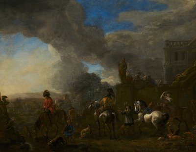 Falkjakt av Philips Wouwerman