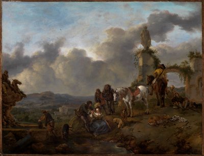 Vilande jaktsällskap av Philips Wouwerman