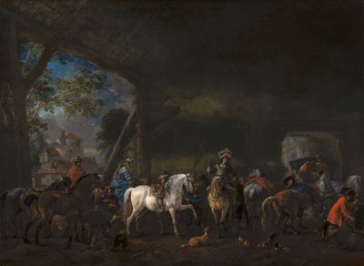 Ankomsten till stallet av Philips Wouwerman