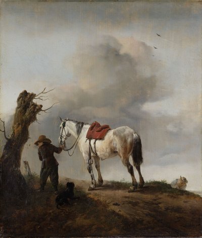 Den grå hästen, ca 1646 av Philips Wouwerman