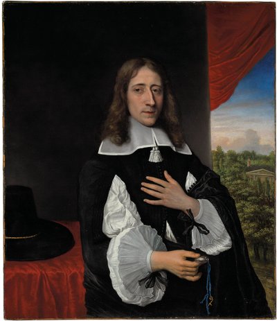 Porträtt av professor Franciscus Van Schooten, 1656 av Phillips de Koninck