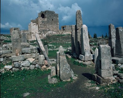Korsfararfort och obeliskernas tempel av Phoenician Phoenician
