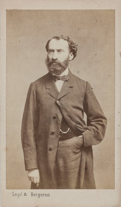 Porträtt av kompositören Prosper Pascal 1825-1880, ca. 1875. av Photo studio Legé and Bergeron.