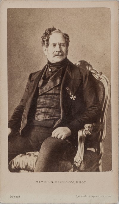 Porträtt av greve Nikolai Alexeyevich Orlov 1827-1885, ca. 1875. av Photo studio Mayer and Pierson.