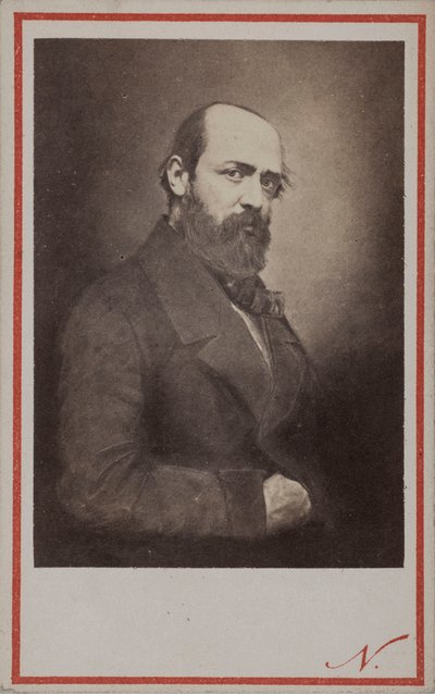 Porträtt av Henri Murger 1822-1861, 1861. av Photo studio Nadar.