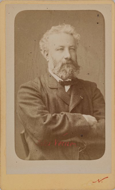 Porträtt av Jules Verne 1828-1905, ca. 1870. av Photo studio Nadar.