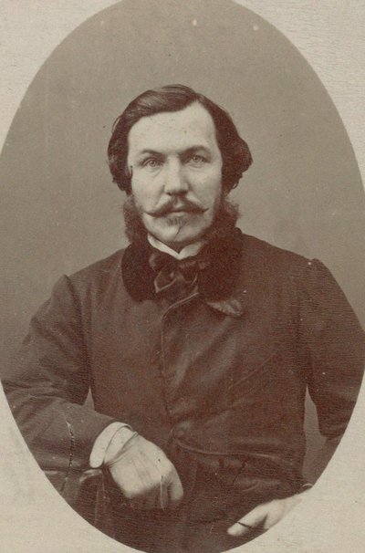 Porträtt av pianisten och kompositören Alfred Quidant 1815-1893. av Photo studio Nadar.