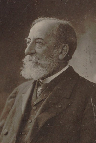 Porträtt av kompositören Camille Saint-Saëns 1835-1921, 1910. av Photo studio Nadar.