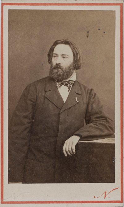 Porträtt av pianisten och kompositören Émile Prudent 1817-1863, ca 1860. av Photo studio Nadar.