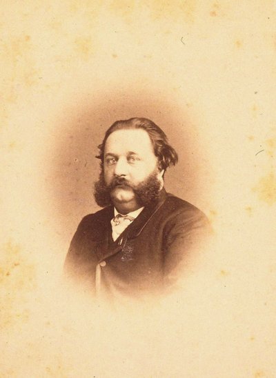 Porträtt av kompositören Alfred Jaëll 1832-1882, 1866. av Photo studio Paetz.