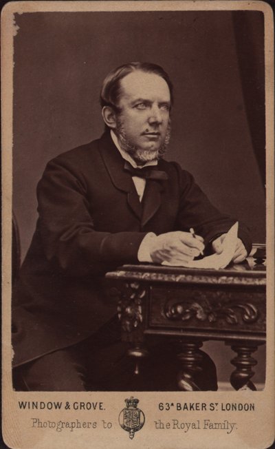 Porträtt av kompositören Michael William Balfe 1808-1870. av Photo studio Window and Grove.