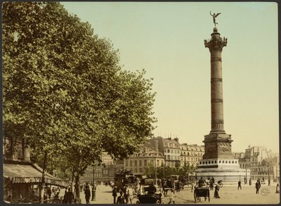 [Colonne de Juillet, Place de la Bastille, Paris, Frankrike]. av Photochrom Zürich