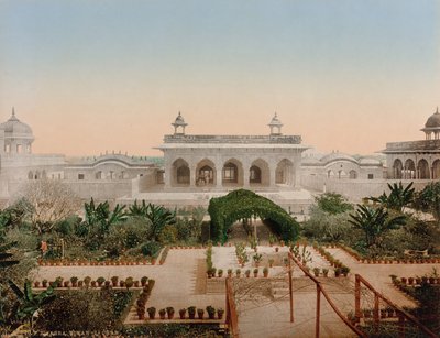 Agra. Diwan-i-Chas av Photoglob Co. (Zurich, active c. 1890 1910)