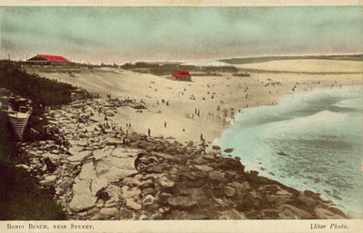 Bondi Beach, Sydney, New South Wales, Australien (färgat foto) av Photographer Australian
