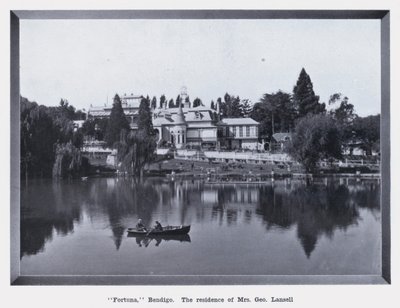 "Fortuna," Bendigo, fru George Lansells bostad (s/v foto) av Photographer Australian