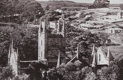 Historiska Port Arthur, Tasmanien (s/v foto) av Photographer Australian