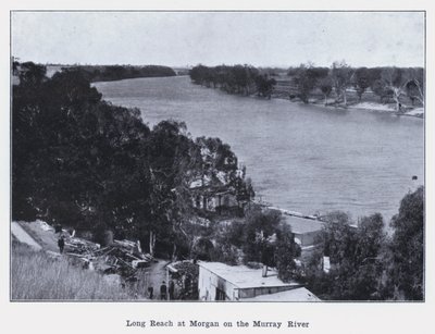 Long Reach vid Morgan vid Murray River (s/v foto) av Photographer Australian