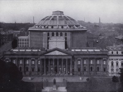 Melbourne: Public Library and Museum, porträtterar den största kupolen på södra halvklotet, Library innehåller 350 000 volymer (s/v foto) av Photographer Australian