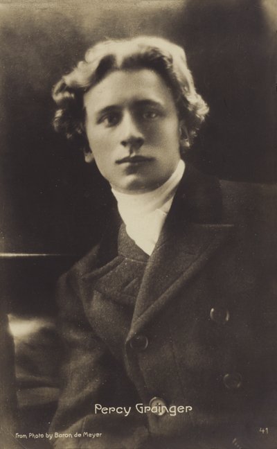Percy Grainger, australiskfödd kompositör, arrangör och pianist (1882-1961) (svartvitt foto) av Photographer Australian