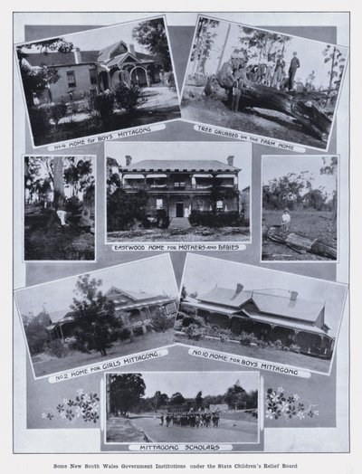 Några statliga institutioner i New South Wales under State Children