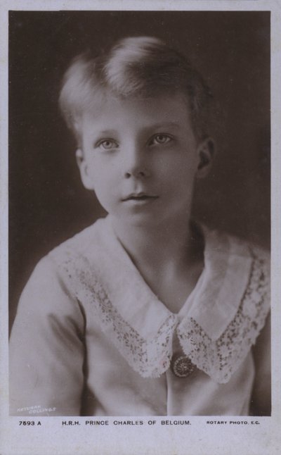 Prins Charles av Belgien, greve av Flandern (s/v foto) av Photographer Belgian