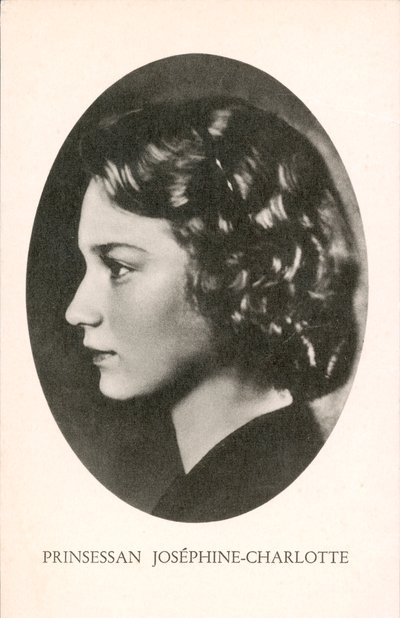 Prinsessan Josephine-Charlotte av Belgien (svartvitt foto) av Photographer Belgian