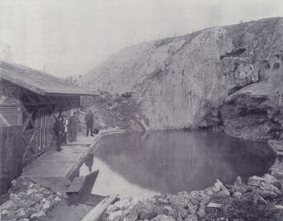 Kanada: The Basin, Hot Springs, Banff (s/v foto) av Photographer Canadian