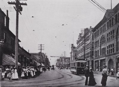 Granville Street, Vancouver (s/v foto) av Photographer Canadian