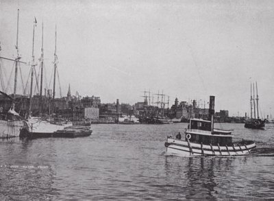 Harbour Front, St John, New Brunswick (s/h foto) swed av Photographer Canadian