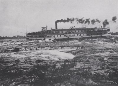 Shooting the Lachine Rapids, River St Lawrence (s/v foto) av Photographer Canadian