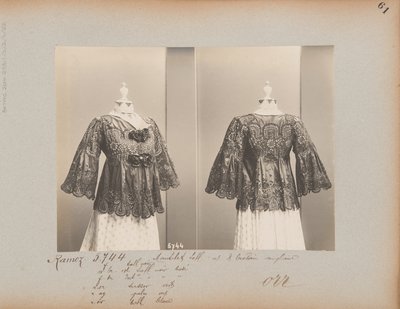 Albumsida: House of Worth, Jacket (Mantelet) av Photographer French