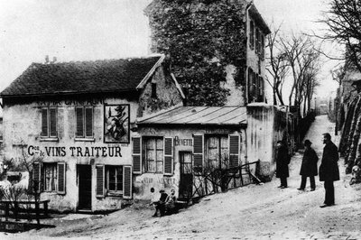 Cabaret des Assassins, Cabaret du Lapin Agile, Rue des Saules (s/v foto) av Photographer French