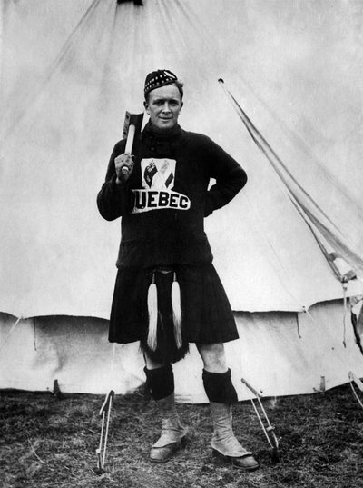 Kanadensisk soldat i en Quebec-tröja, slaget vid Somme av Photographer French