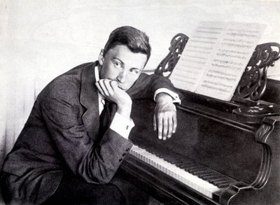 Sergei Prokofiev och hans piano av Photographer French