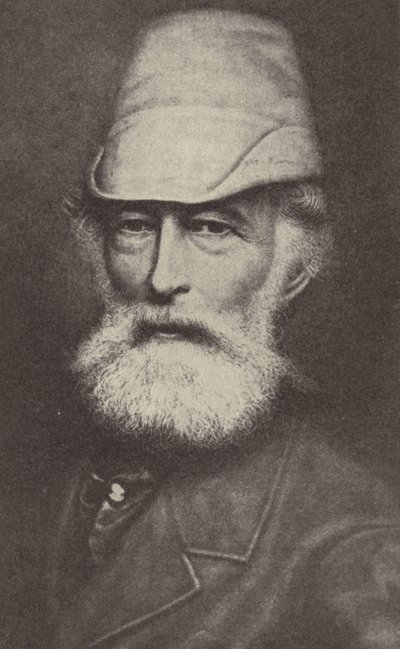 Alfred Krupp, tysk industriman som grundade Krupp-fabriken i Essen (s/v foto) av Photographer German