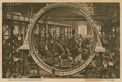 Allgemeine Elektricitats-Gesellschaft. Vykort skickat den 20 april 1913. av Photographer German