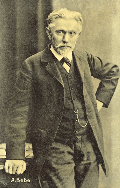 August Bebel, tysk socialistisk politiker (s/v foto) av Photographer German