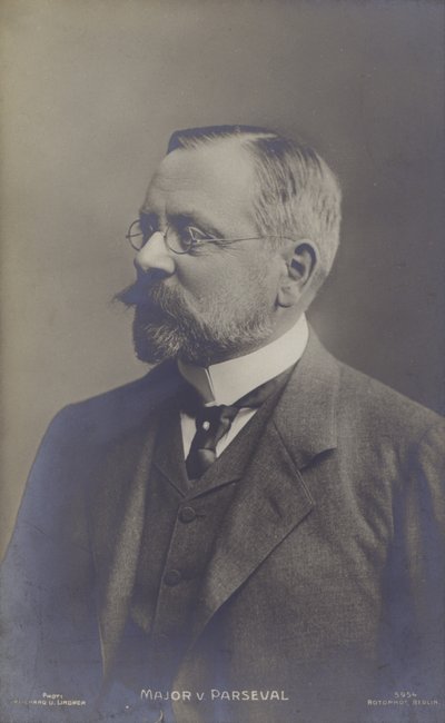 August von Parseval, tysk luftskeppsdesigner (s/v foto) av Photographer German