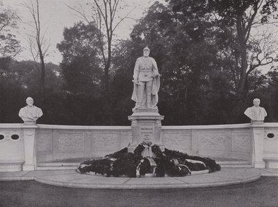 Monument över kejsar Friedrich III (s/v foto) av Photographer German