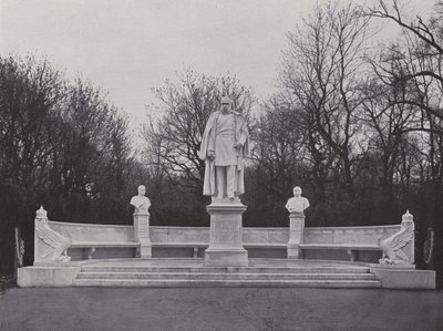 Monument i Sieges-Allee, Wilhelm Der Grosse (s/v foto) av Photographer German