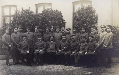 Grupp tyska arméofficerare (s/v foto) av Photographer German
