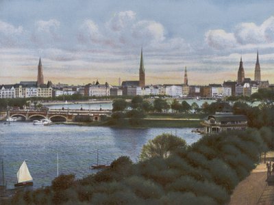 Hamburg: Lombardsbrucke (foto) av Photographer German