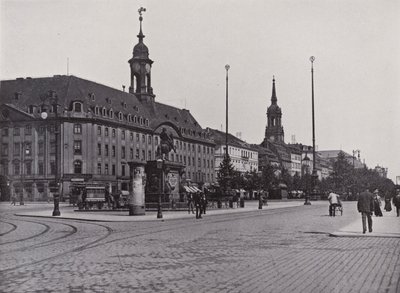 Huvudgatan i Neustadt (s/v foto) av Photographer German